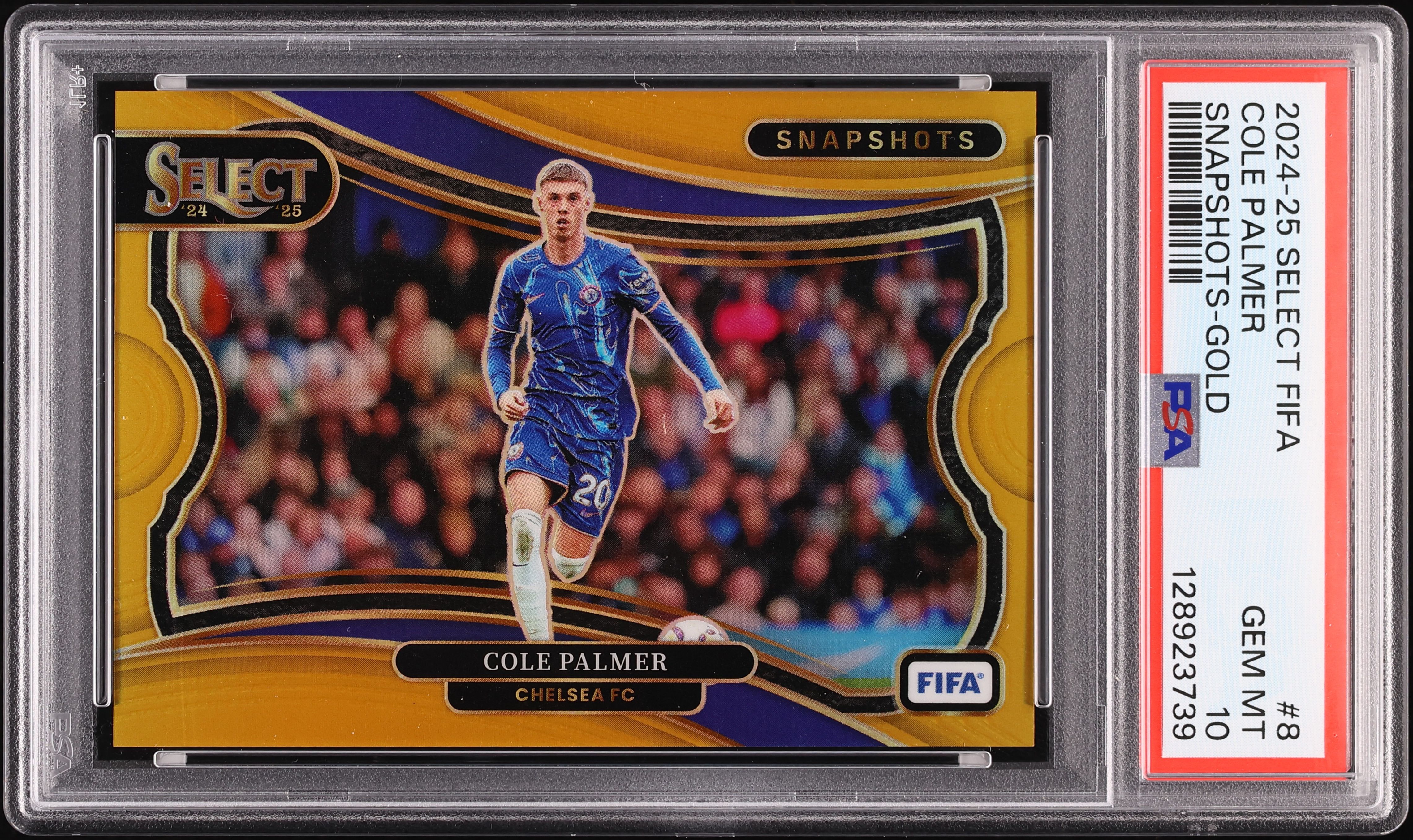 2024 Select FIFA Snapshots Gold Cole Palmer /10 #8 PSA 10 GEM MINT