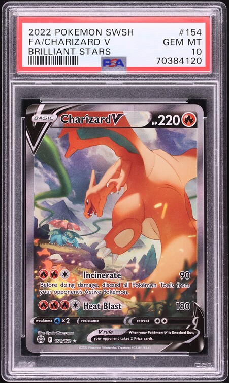 2020 Pokemon Japanese SWSH Shiny Star V Shiny Charizard V #307 PSA