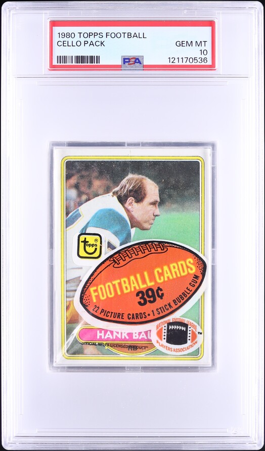 1980 Topps Football Cello Pack PSA 10 GEM MINT