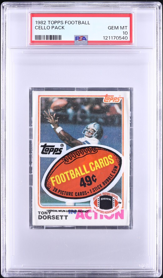 1982 Topps Football Cello Pack PSA 10 GEM MINT