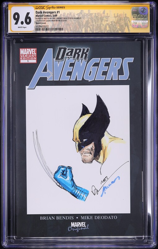 Dark Avengers #1 (Marvel, 2009) JSA CGC 9.6 White Pages