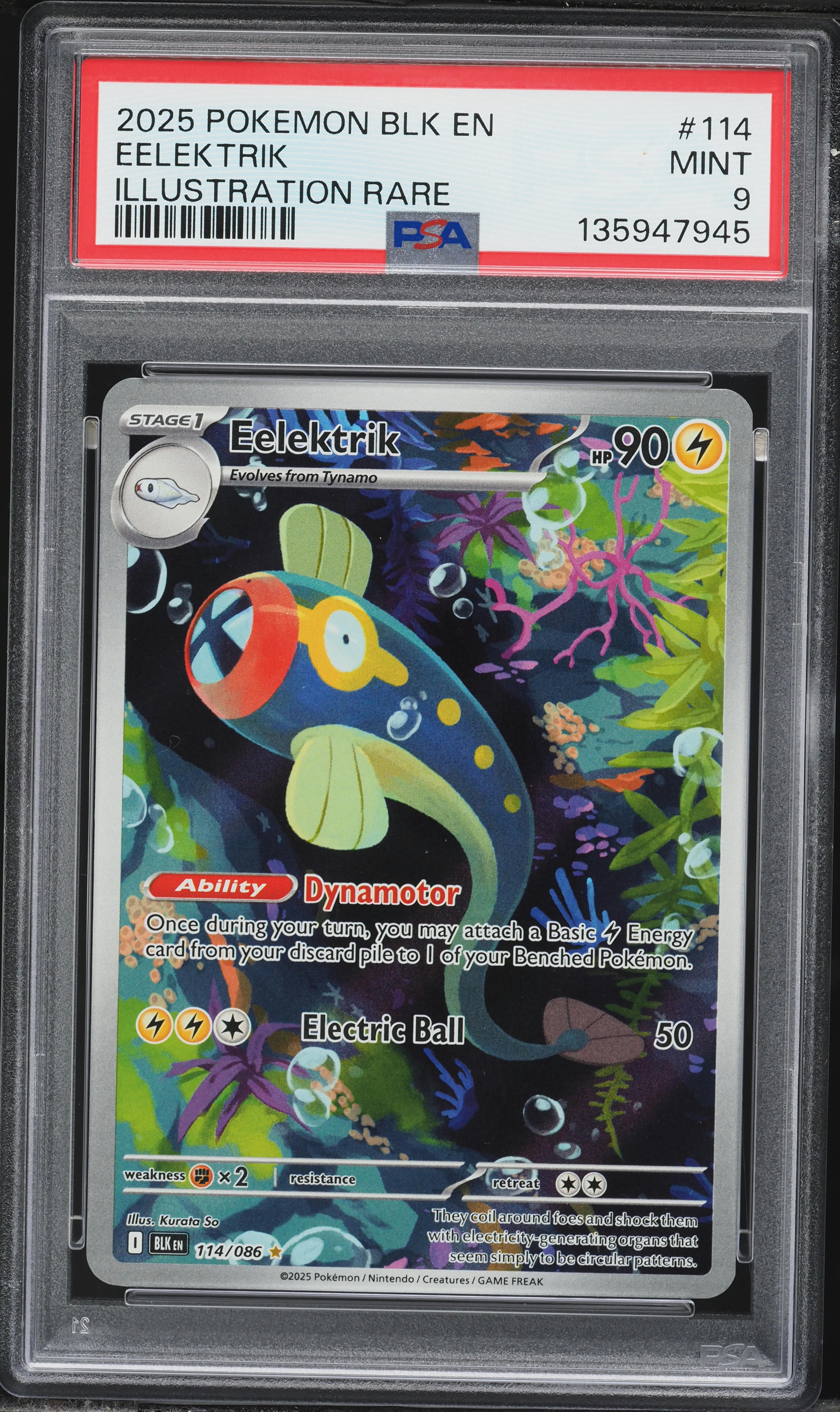 eelektrik pokemon card AR 118/86 sv11B Black Bolt Japanese Uncommon Number Pokemon Card Game/[SV11B] Black Bolt]Eelektrik