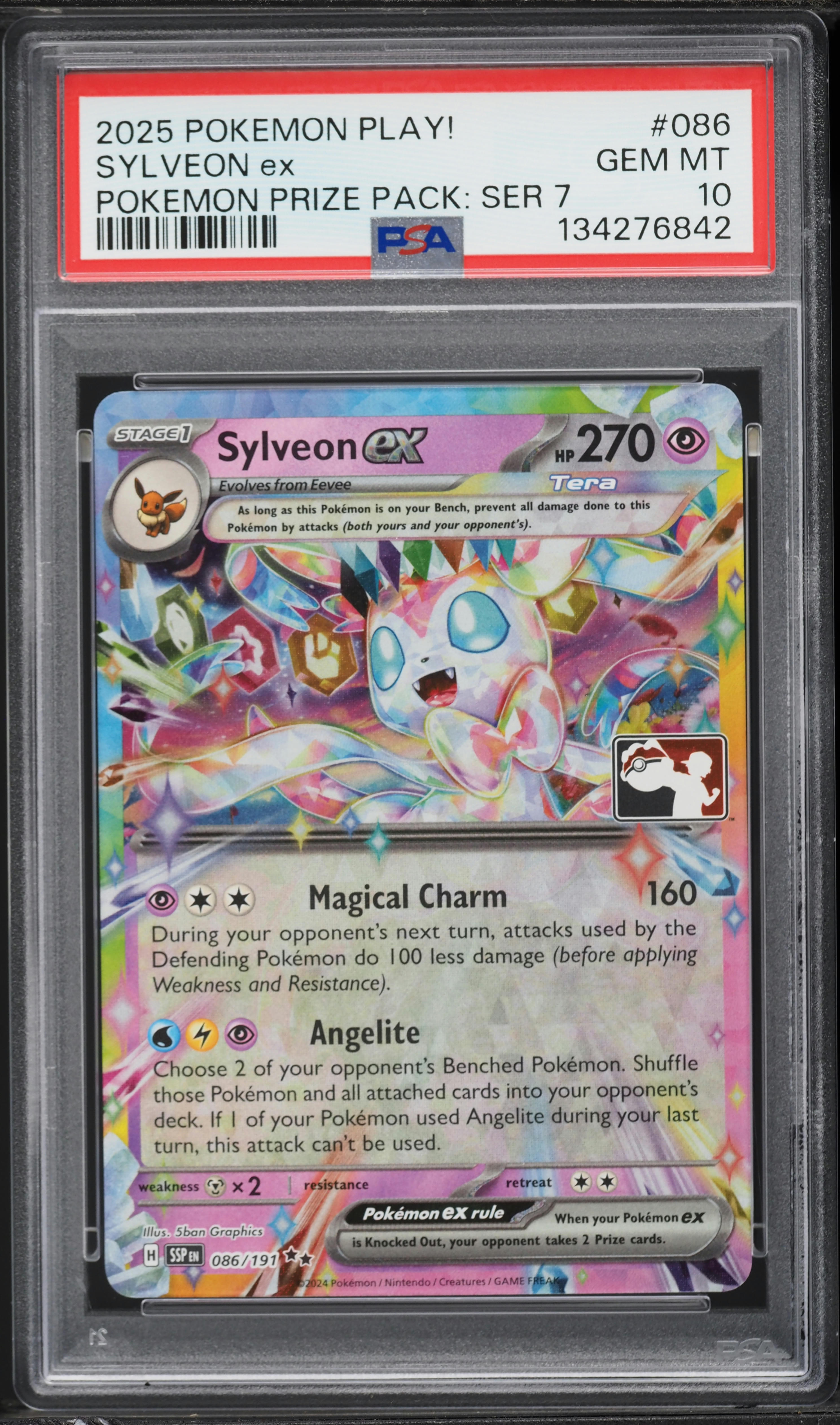 2025 Pokemon SV Prismatic Evolutions Play! Prize Pack Series