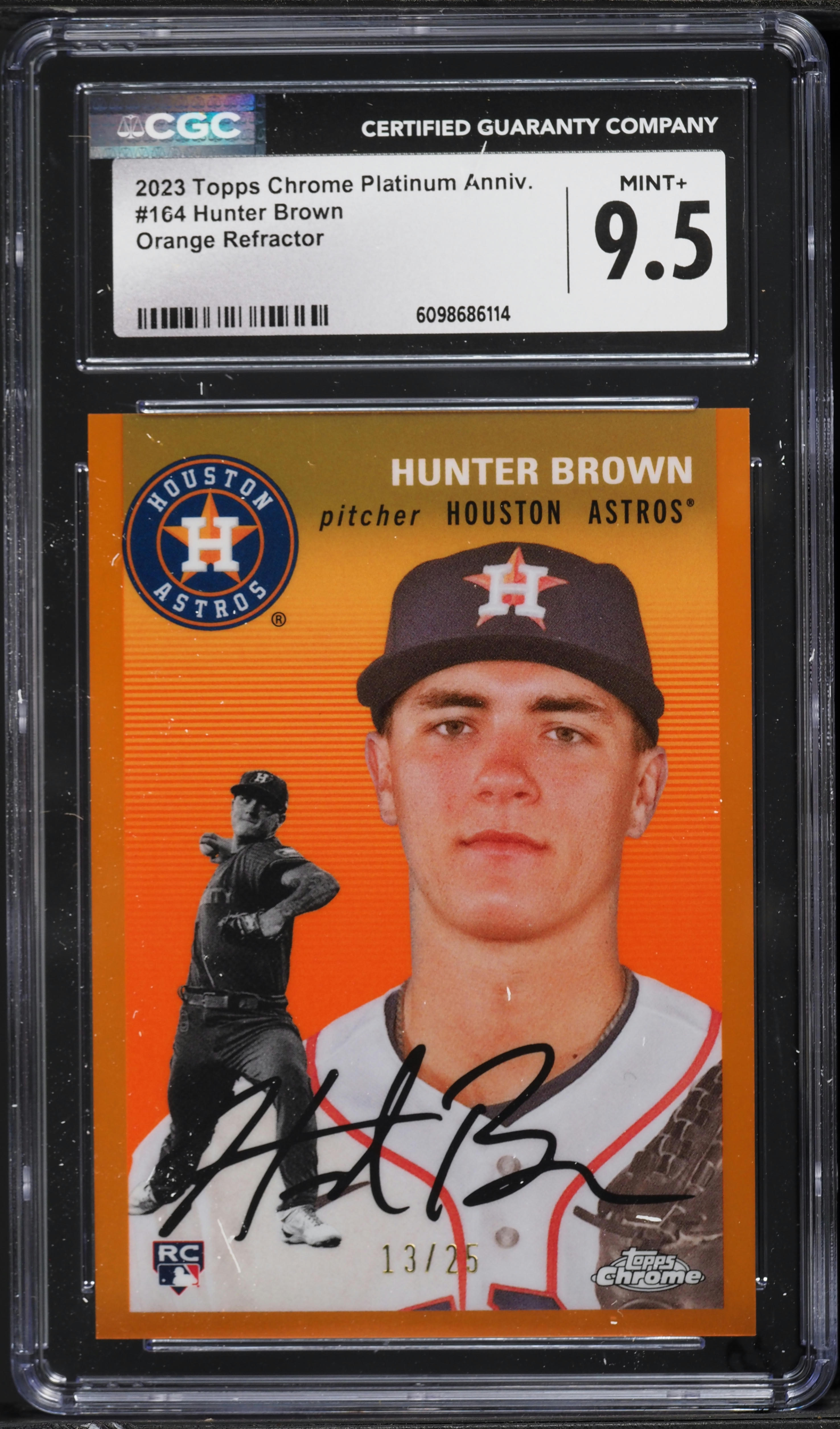 2023 Topps Chrome Platinum Anniversary Orange Refractor Hunter