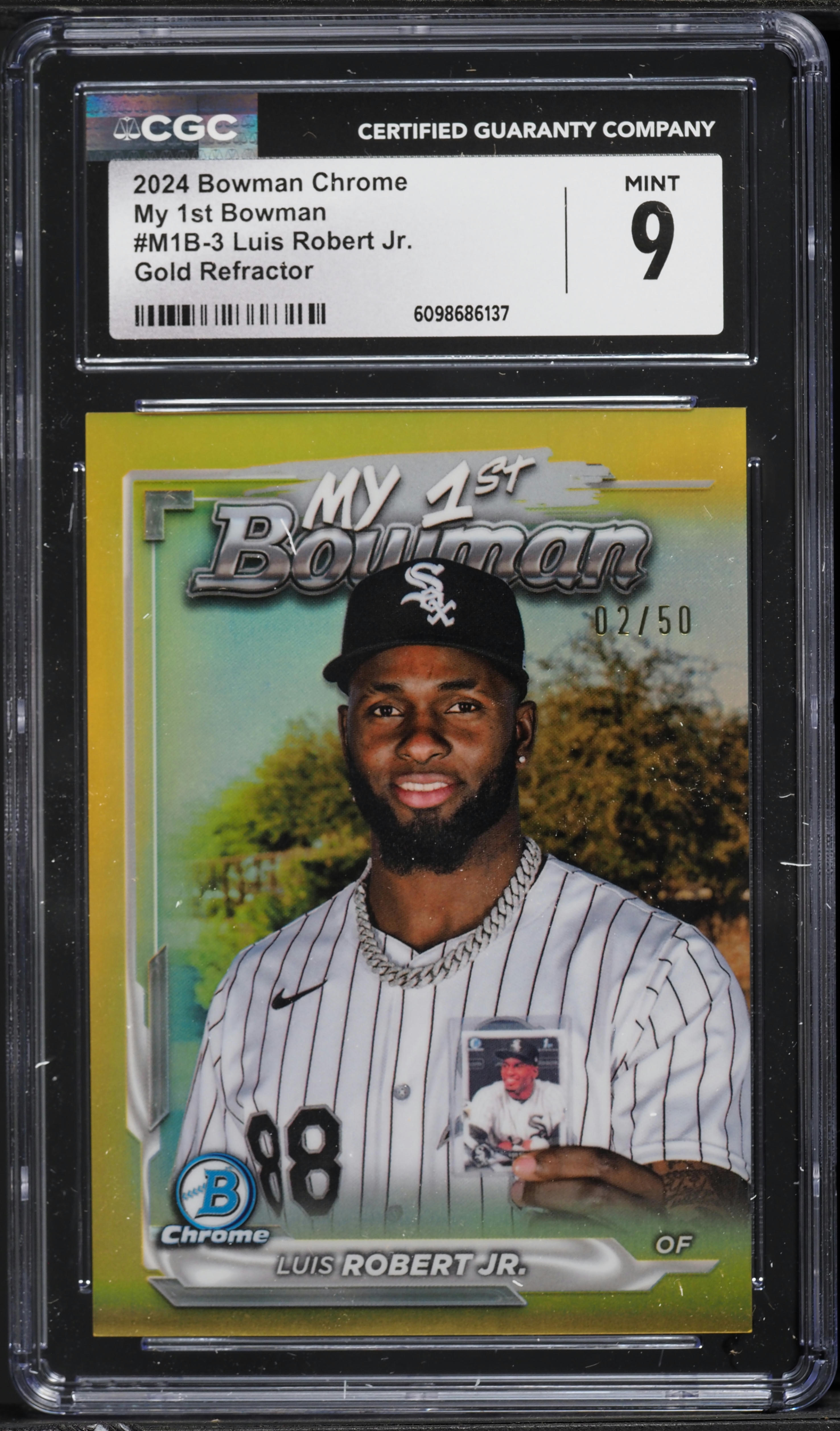 2024 Bowman Chrome My 1st Bowman Gold Refractor Luis Robert Jr