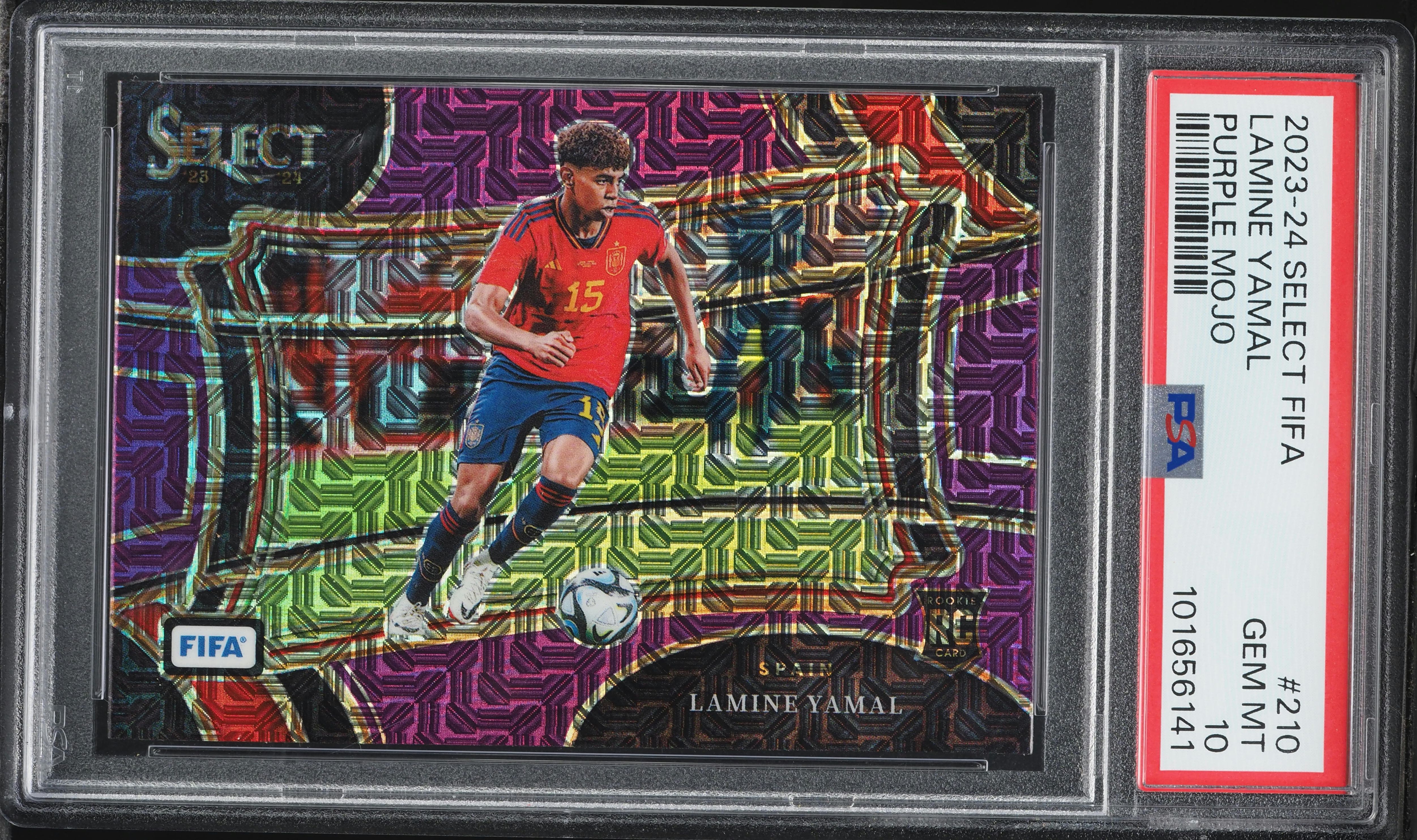 2023 Select Field Level FIFA Purple Mojo Lamine Yamal ROOKIE #210