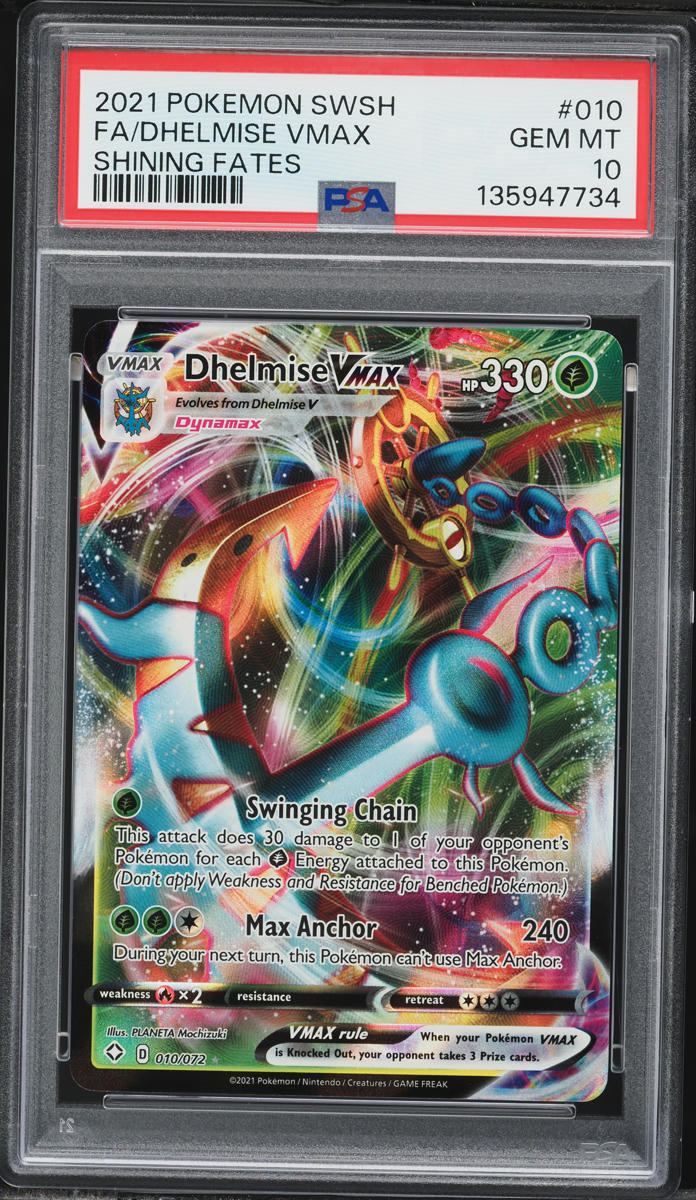 dhelmise vmax pokemon card value carta dinamax this Pokemon cant use Max Anchor Dhelmise VMAX 10/72 Shining Fates