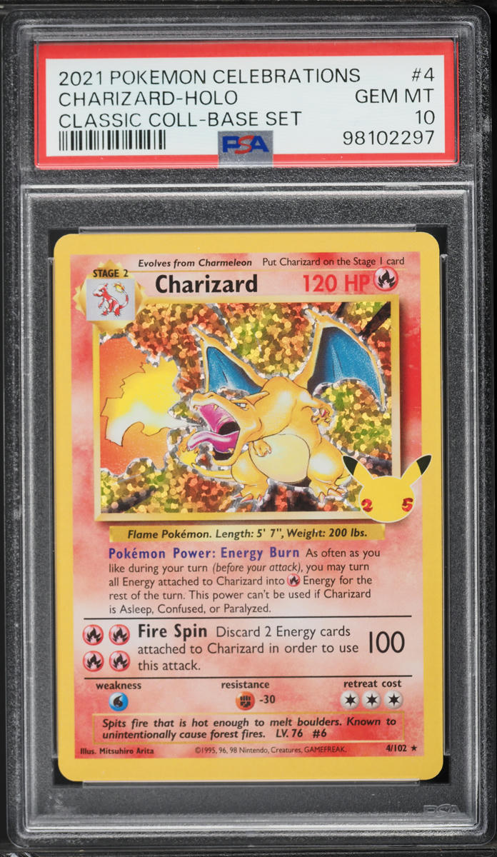2021 Pokemon Sword & Shield Celebrations Holo Charizard #4 PSA 10 GEM MINT