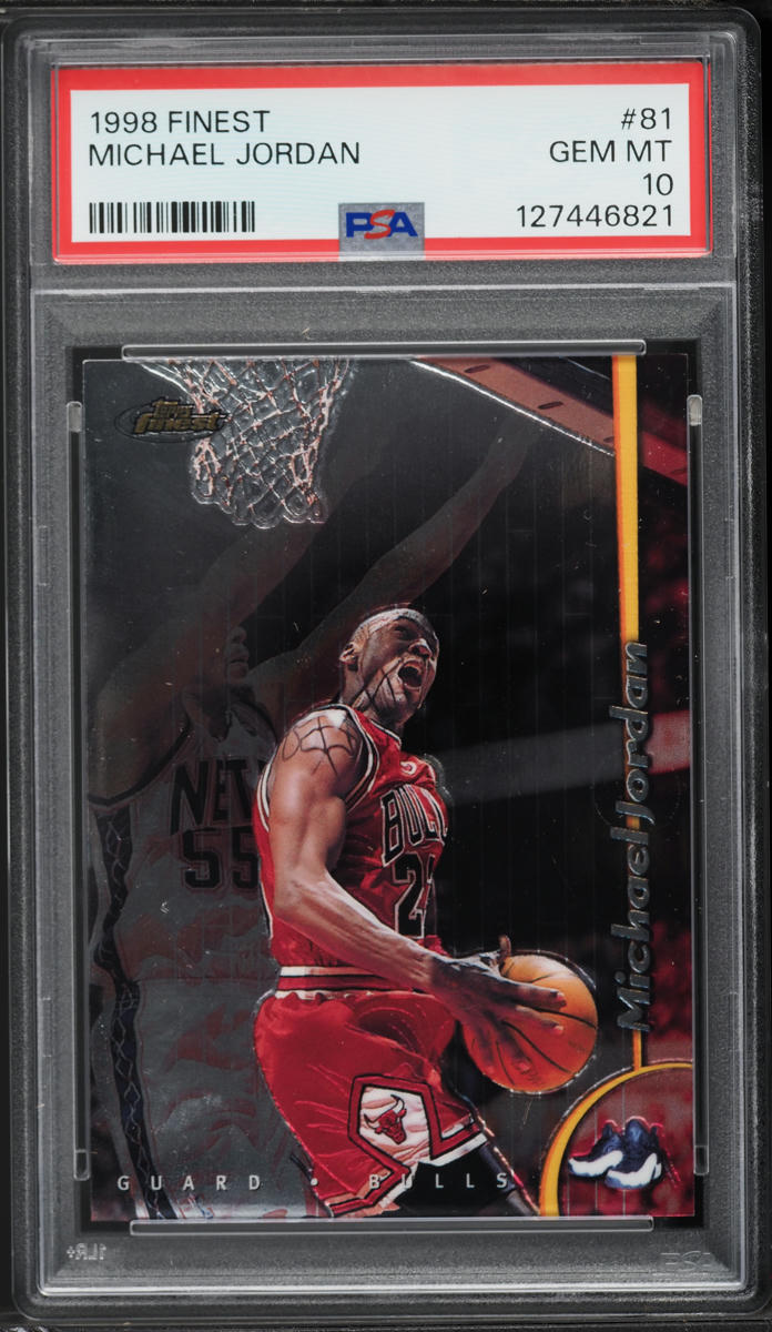 1998 Finest Basketball Michael Jordan #81 PSA 10 GEM MINT