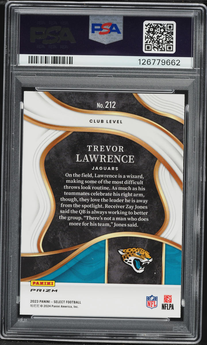 2023 Select Club Level Cosmic Trevor Lawrence #212 PSA 10 GEM MINT