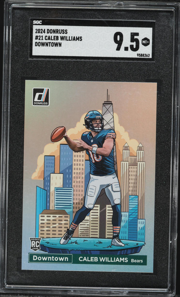 2024 Donruss Downtown Caleb Williams ROOKIE #21 SGC 9.5 MINT+