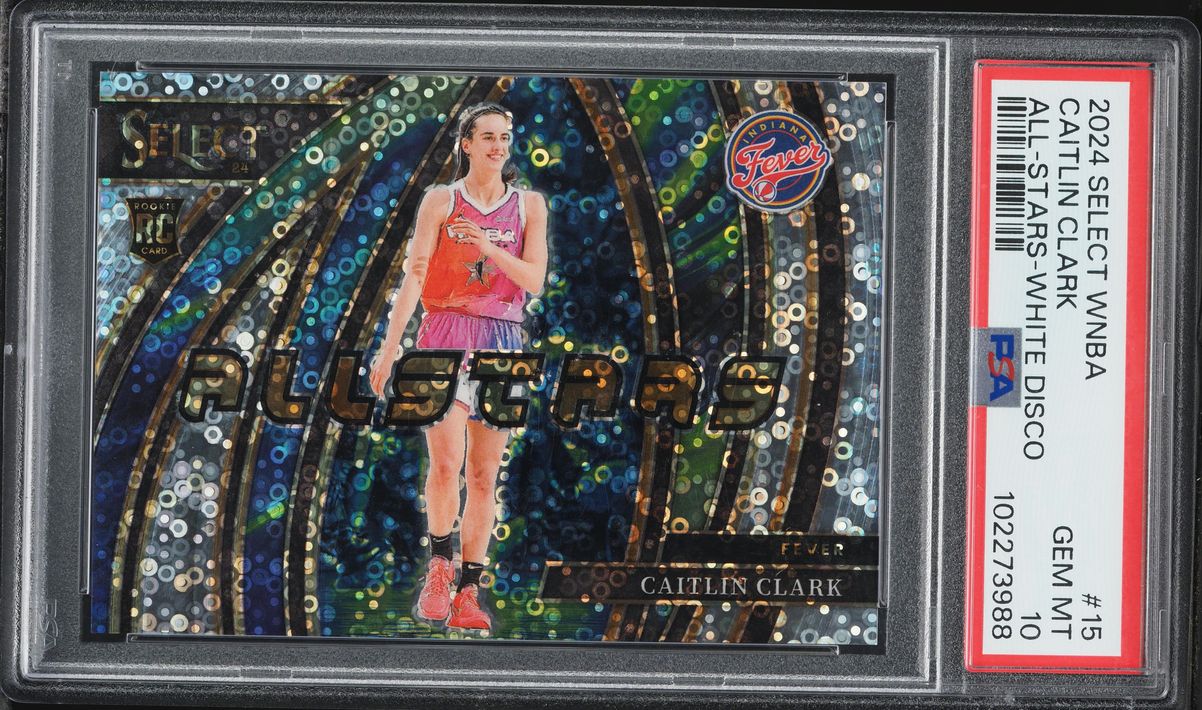 2024 Select WNBA All-Stars White Disco Caitlin Clark ROOKIE /75 #15 PSA 10 GEM MINT
