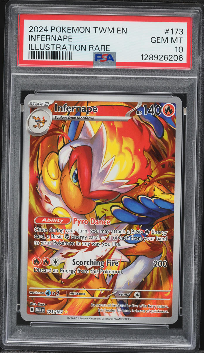2024 Pokemon Scarlet & Violet Twilight Masquerade IR Infernape #173 PSA 10 GEM MINT