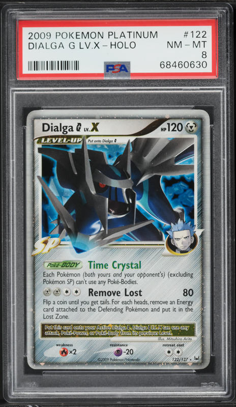 2009 Pokemon Platinum Holo Dialga G Lv.X #122 PSA 8 NM-MT