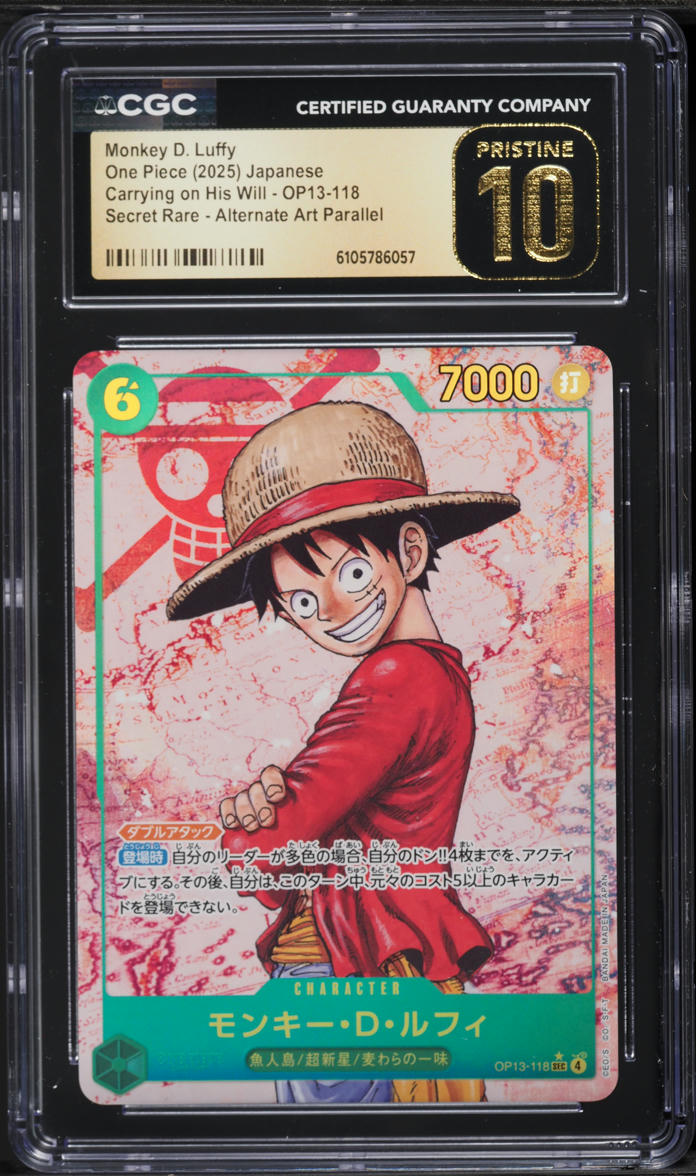 2025 One Piece Japanese Carrying On His Will Alt Art Monkey D