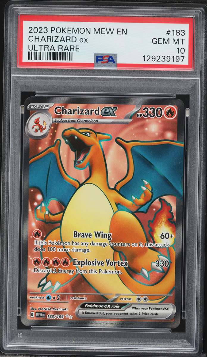 2023 Pokemon Scarlet & Violet 151 Full Art Charizard ex #183 PSA 10 GEM MINT