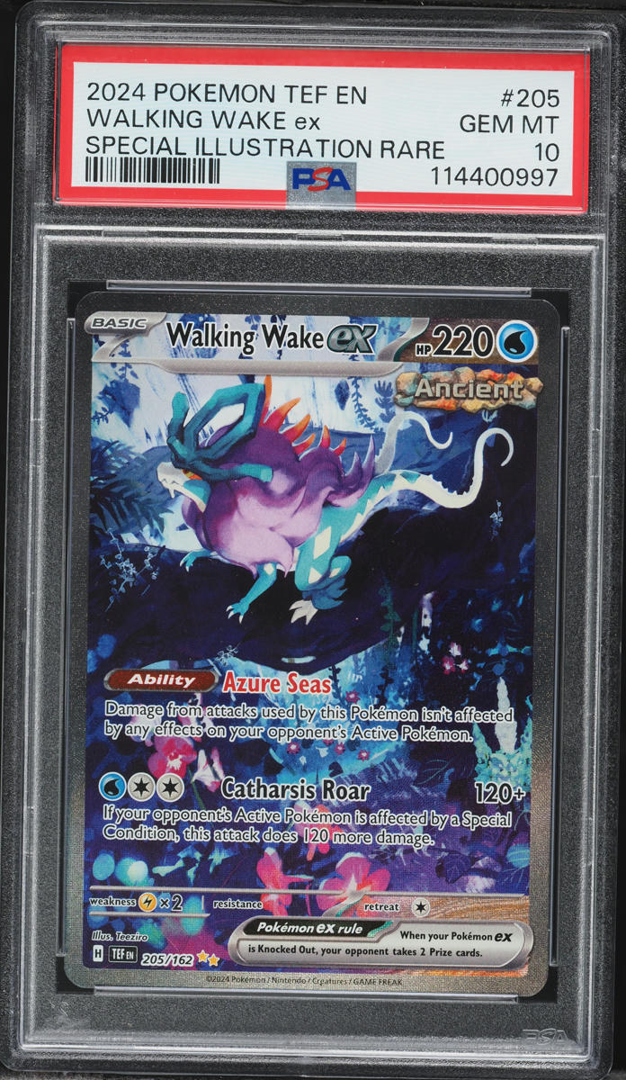 2024 Pokemon Scarlet & Violet Temporal Forces SIR Walking Wake ex #205 PSA 10 GEM MINT