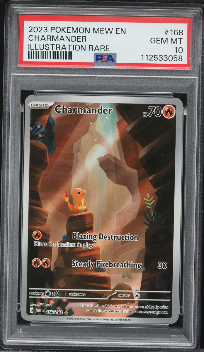 2023 Pokemon Scarlet & Violet 151 IR Charmander #168 PSA 10 GEM MINT