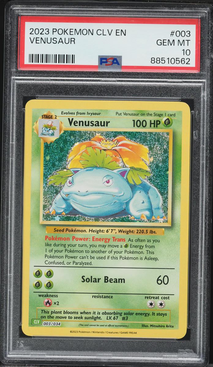 2023 Pokemon Scarlet & Violet TCG Classic Collection Holo Venusaur #3 PSA 10 GEM MINT