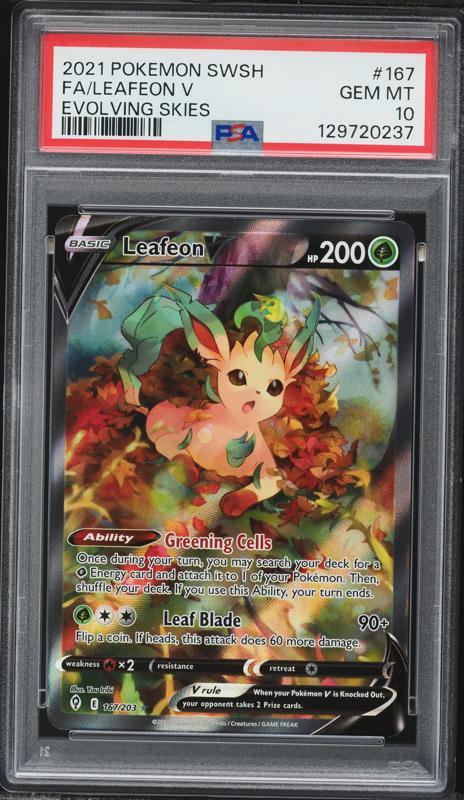 2021 Pokemon Japanese Sword & Shield Eevee Heroes Full Art Leafeon