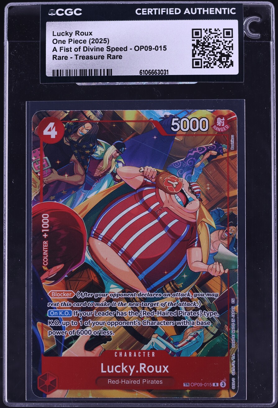 2025 One Piece A Fist of Divine Speed Treasure Rare Lucky Roux
