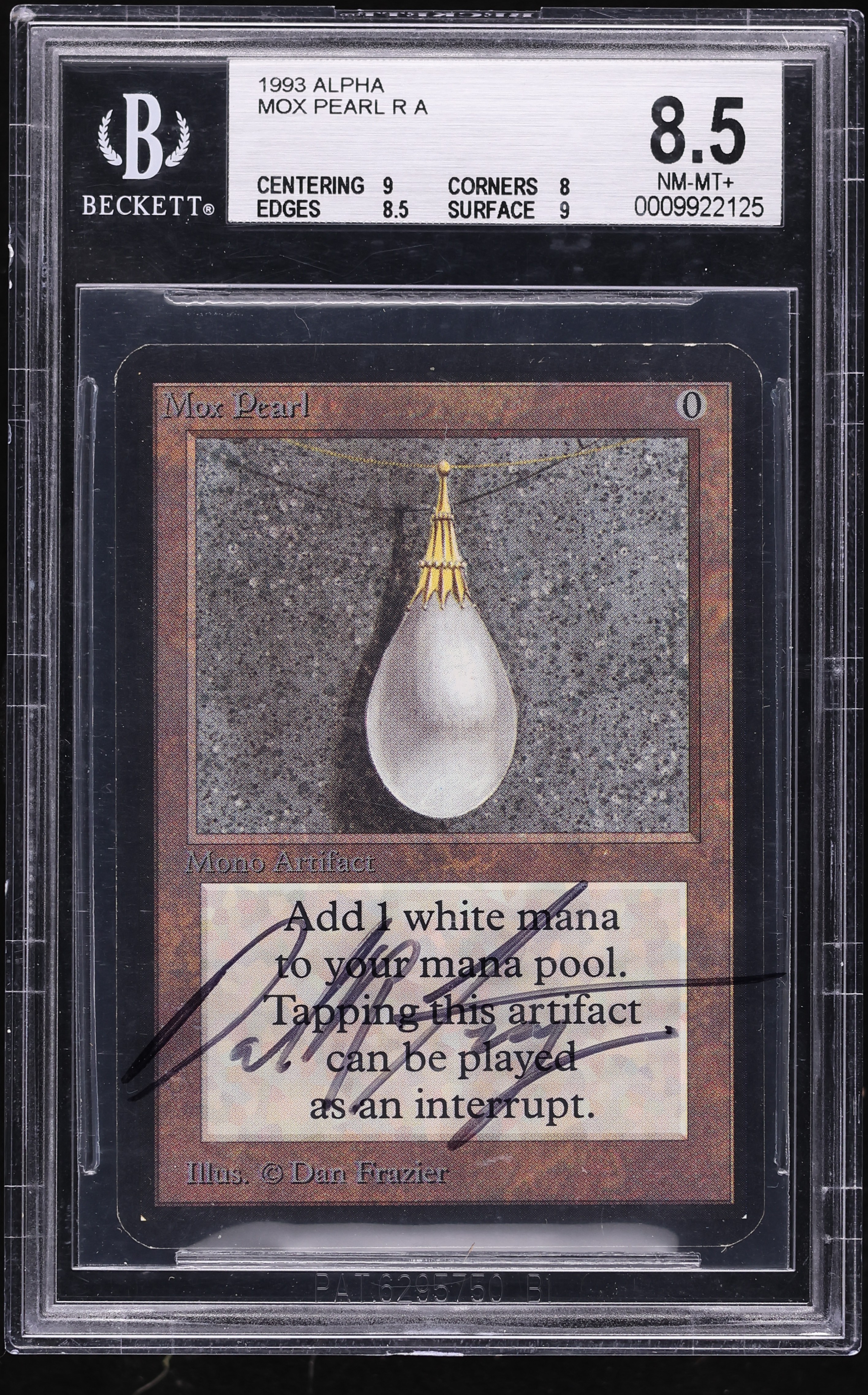 1993 Magic The Gathering MTG Alpha Mox Pearl BGS 8.5 NM-MT+ on