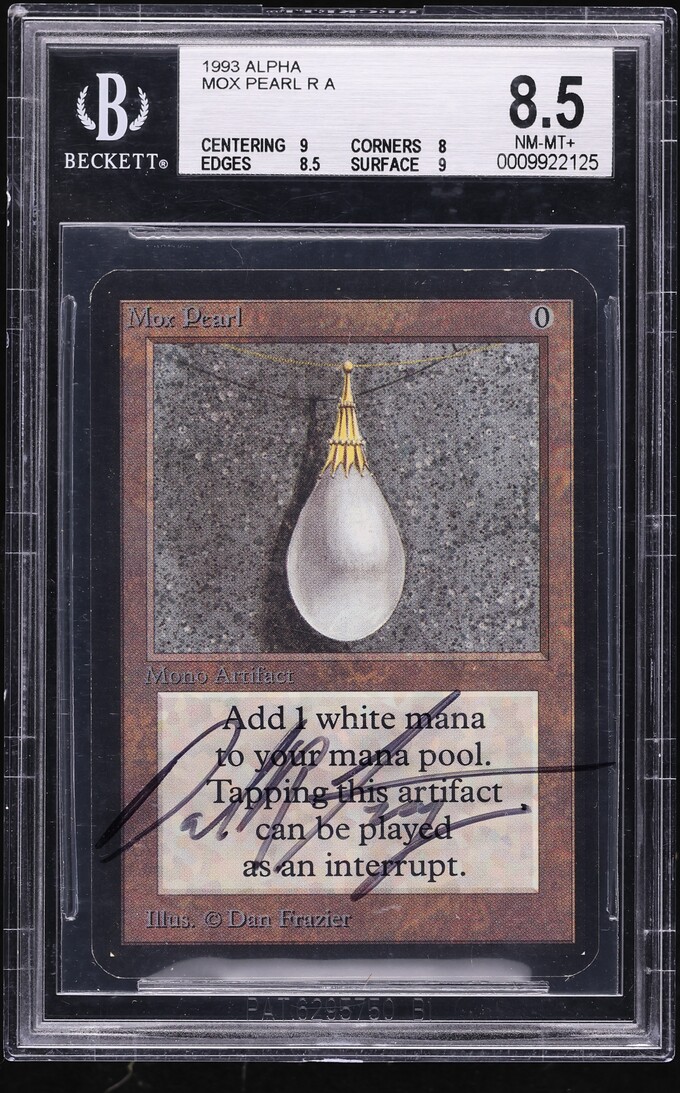 1993 Magic The Gathering MTG Alpha Mox Pearl BGS 8.5 NM-MT+ on