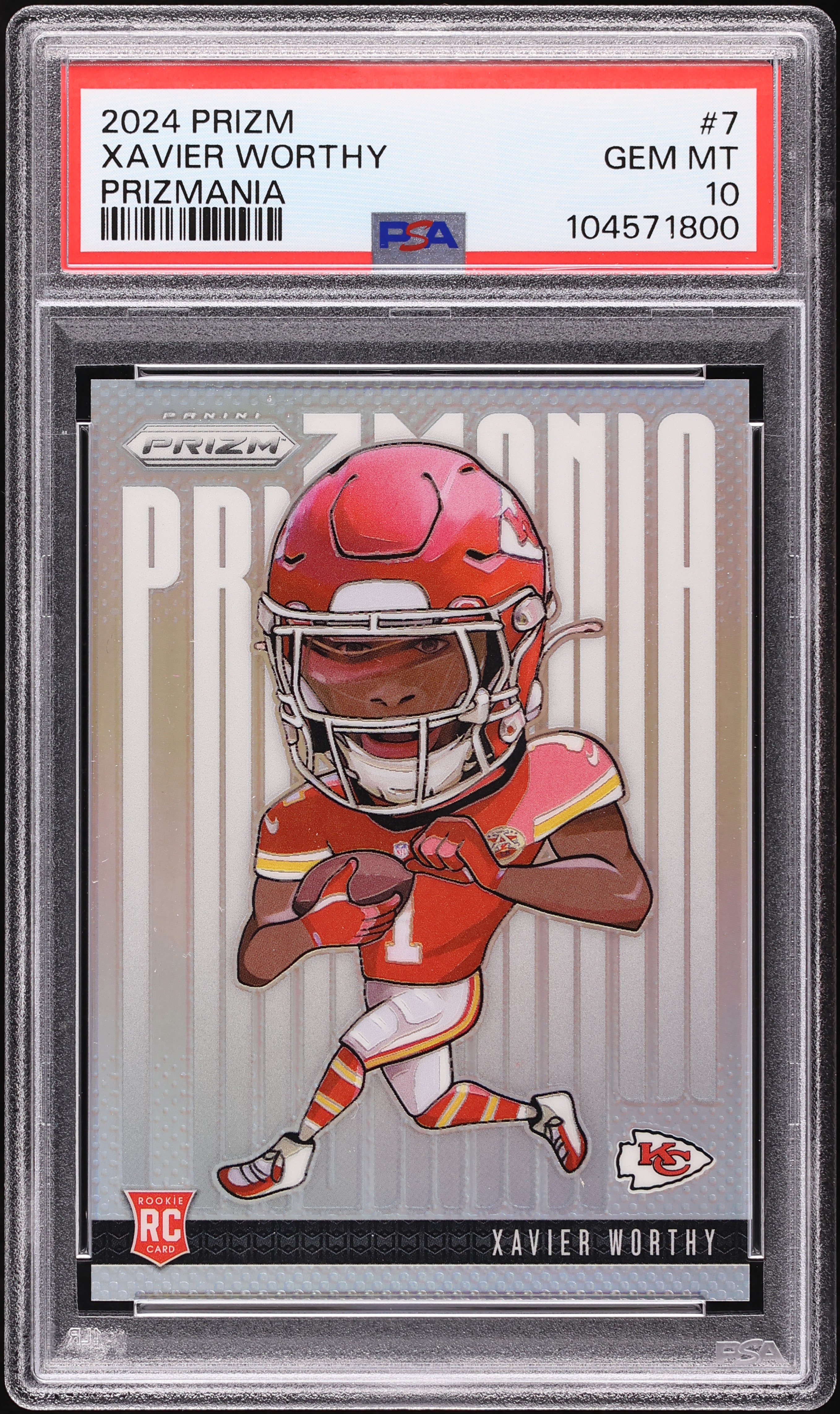 2024 Panini Prizm Prizmania Xavier Worthy ROOKIE #7 PSA 10 GEM