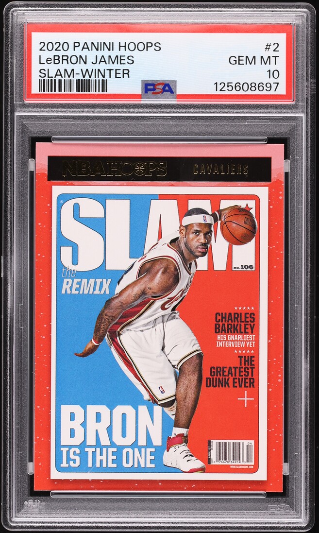 2020 Hoops Slam Winter LeBron James #2 PSA 10 GEM MINT on Fanatics