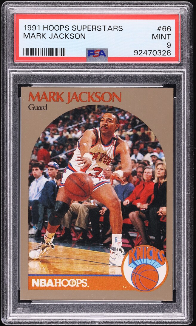 1991 Hoops Superstars Mark Jackson #66 PSA 9 MINT