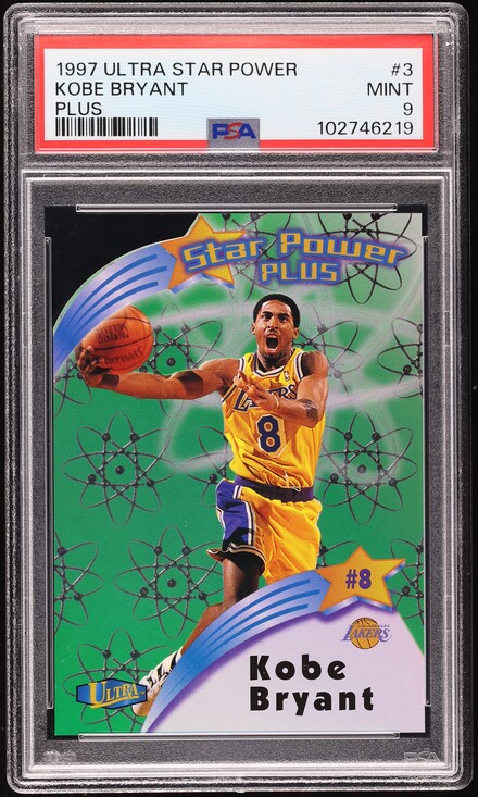 1997 Ultra Star Power Plus Die-Cut Kobe Bryant #3 PSA 9 MINT on