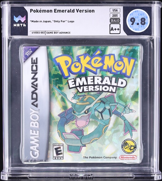 Pokemon Emerald Version (Nintendo Gameboy Advance) WATA 9.8 A++ Sealed
