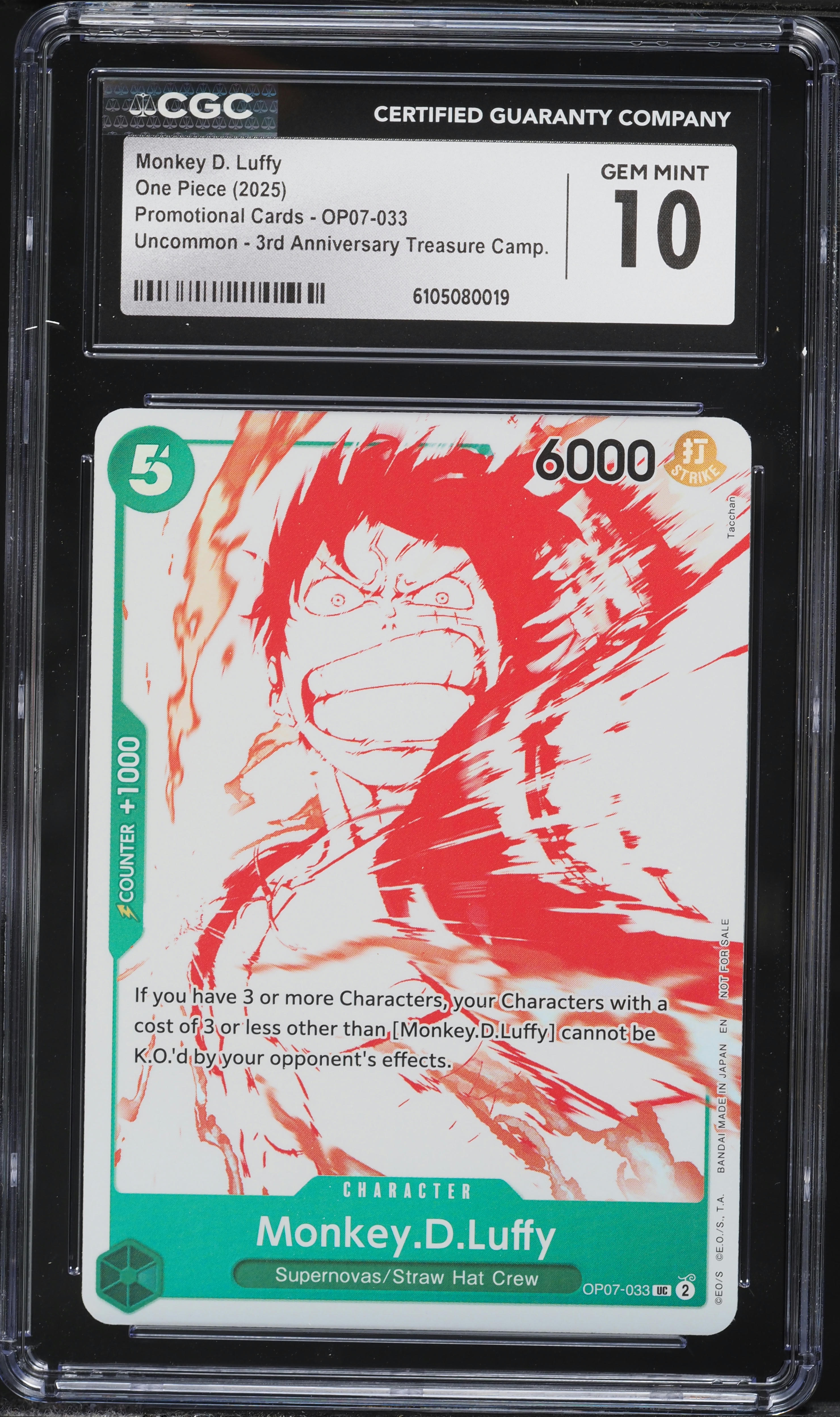 2025 One Piece Promo 3rd Anniversary Treasure Camp Monkey D. Luffy