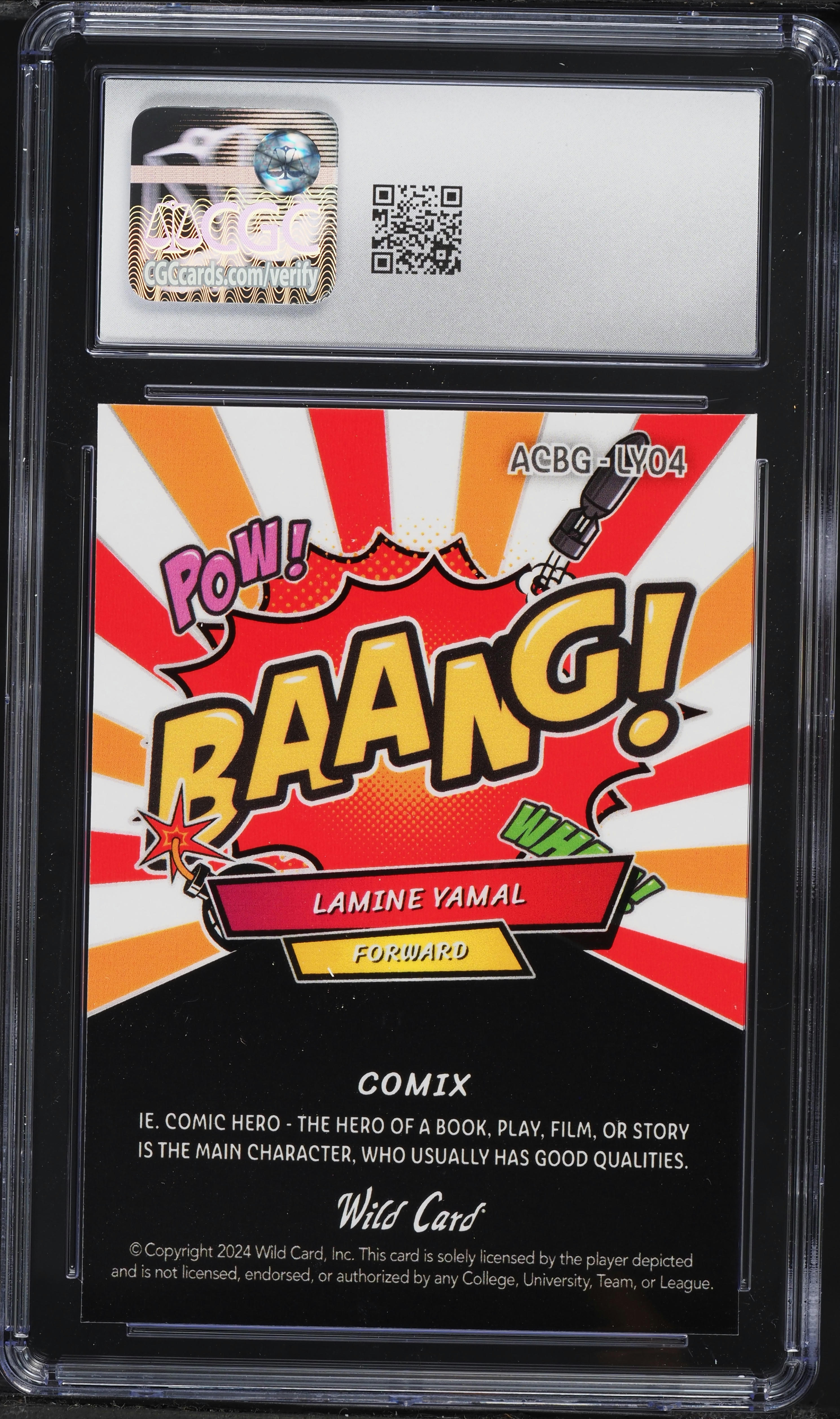 2025 Wild Card Alumination National Comix Original Bang! Orange