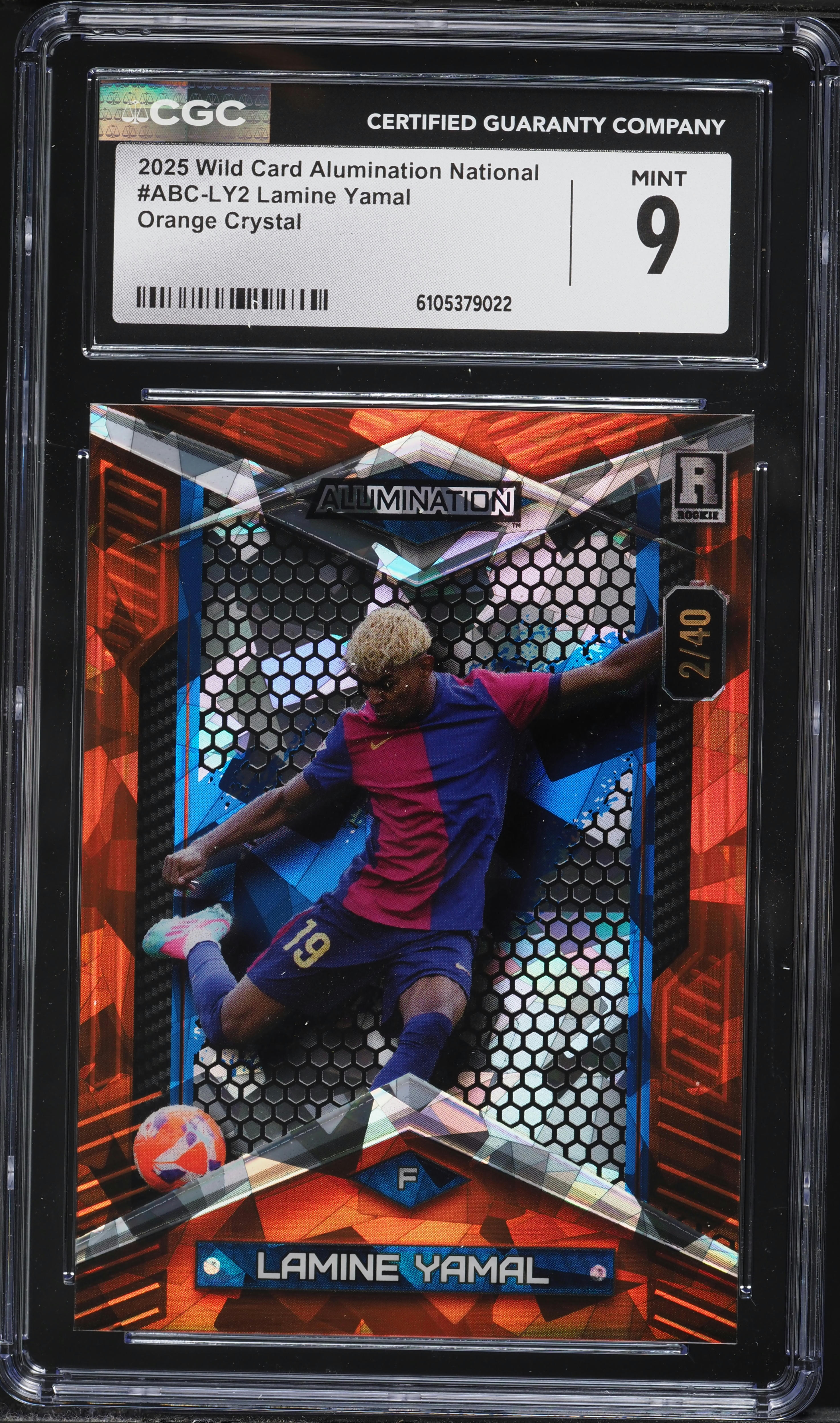 2025 Wild Card Alumination National Orange Crystal Lamine Yamal