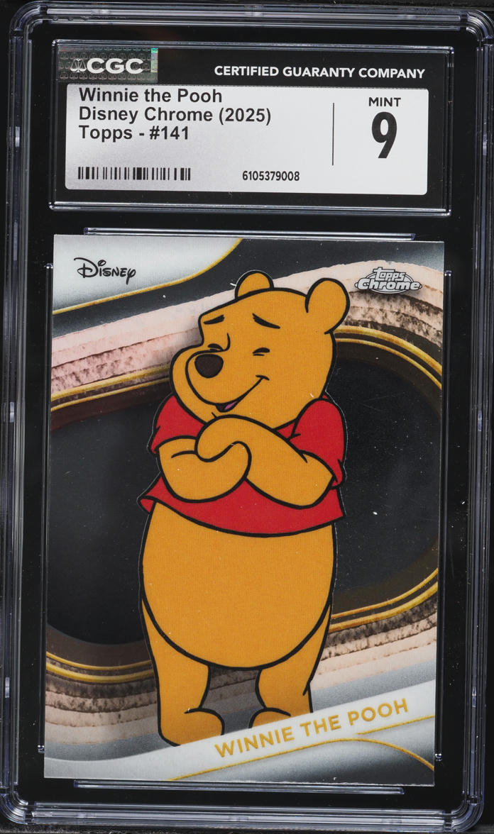 2025 Topps Chrome Disney Winnie The Pooh #141 CGC 9 MINT on