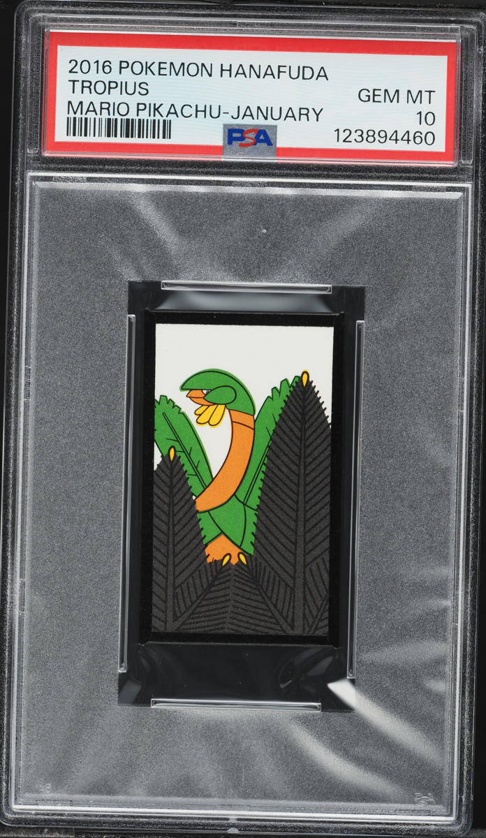 2016 Pokemon Hanafuda Mario Pikachu January Tropius PSA 10 GEM MINT