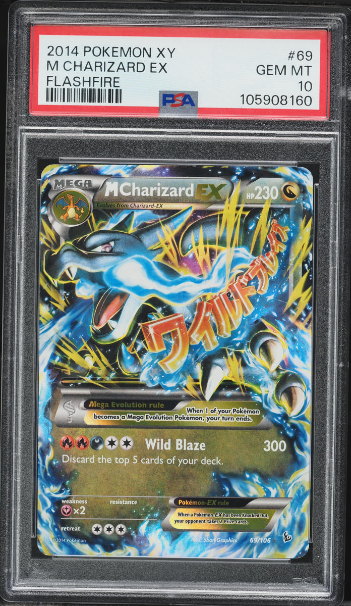 2014 Pokemon XY Flashfire M Charizard EX #69 PSA 10 GEM MINT on