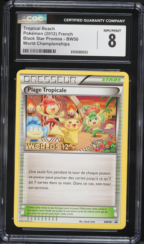 2012 Pokemon Portuguese World Championships Promo Tropical Beach #BW50 PSA  5 EX on Fanatics Collect