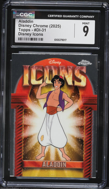 2025 Topps Chrome Disney Icons Aladdin #DI-31 CGC 7.5 NRMT+ on