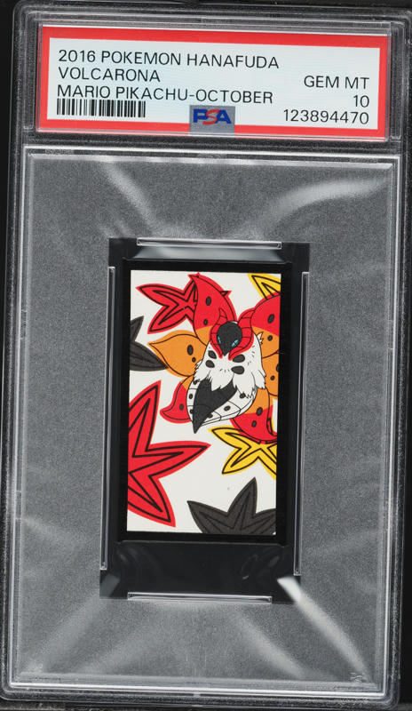 2016 Pokemon Hanafuda Mario Pikachu October Volcarona PSA 10 GEM MINT on  Fanatics Collect