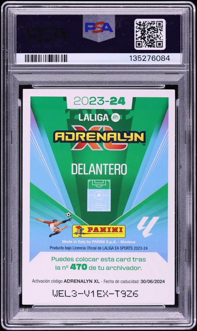 2023 Panini Adrenalyn XL LaLiga Dream Box Card Unica Cristiano Ronaldo Lionel Messi PSA 9 MINT