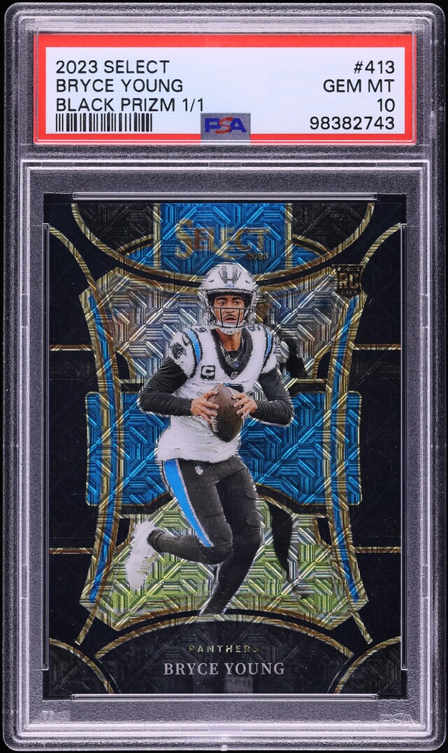 2023 Select Suite Level Black Prizm Bryce Young ROOKIE 1/1 #413 PSA 10 GEM MINT