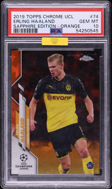 2024 Topps Chrome UEFA Club Competitions Soccer Brush Erling