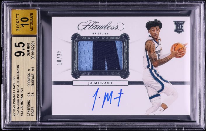 2019 Panini Instant Rated Retro Ja Morant ROOKIE 1/3431 #2 PSA 8