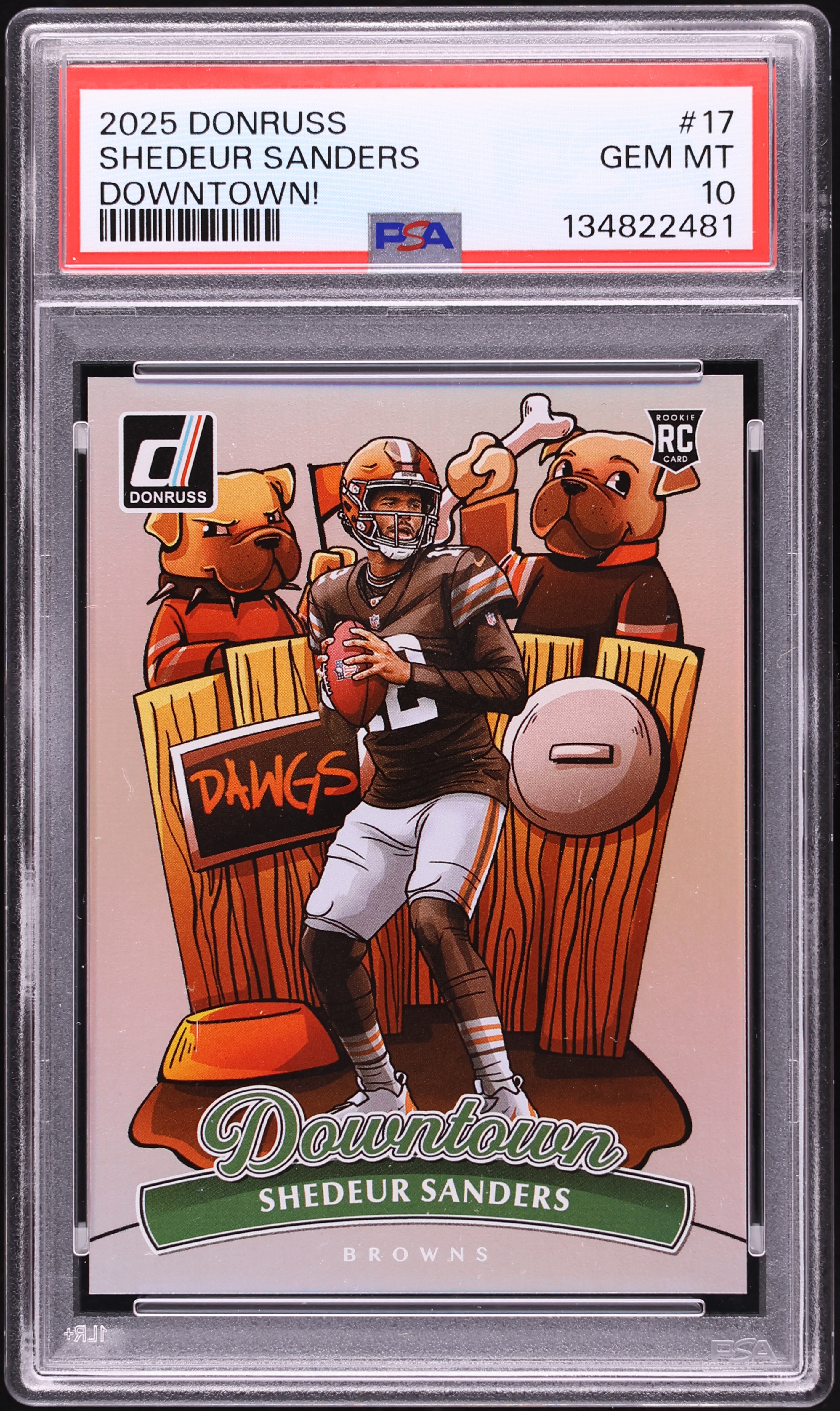 2025 Donruss Downtown Shedeur Sanders ROOKIE #17 PSA 10 GEM MINT