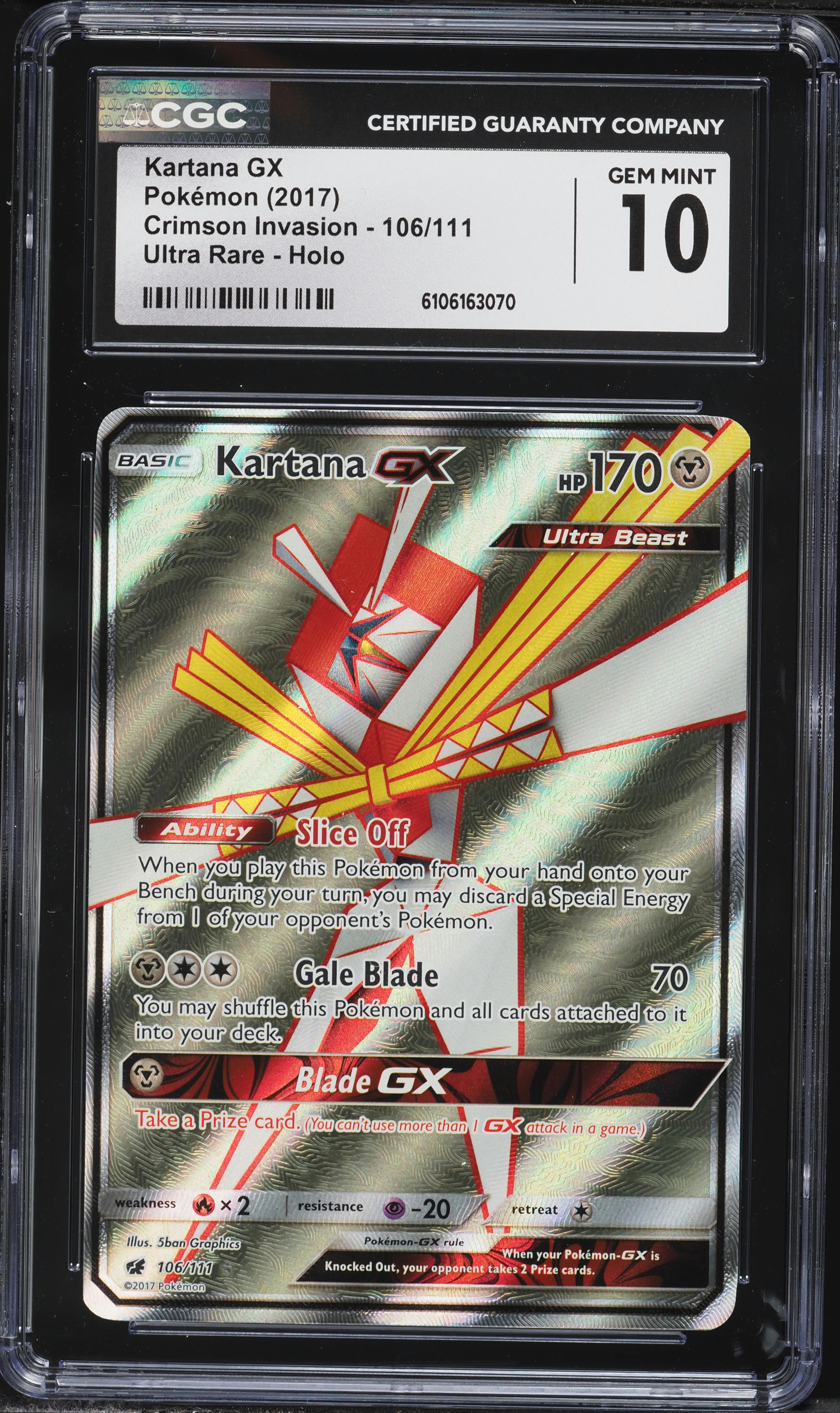 kartana pokemon card Kartana-GX | Crimson Invasion