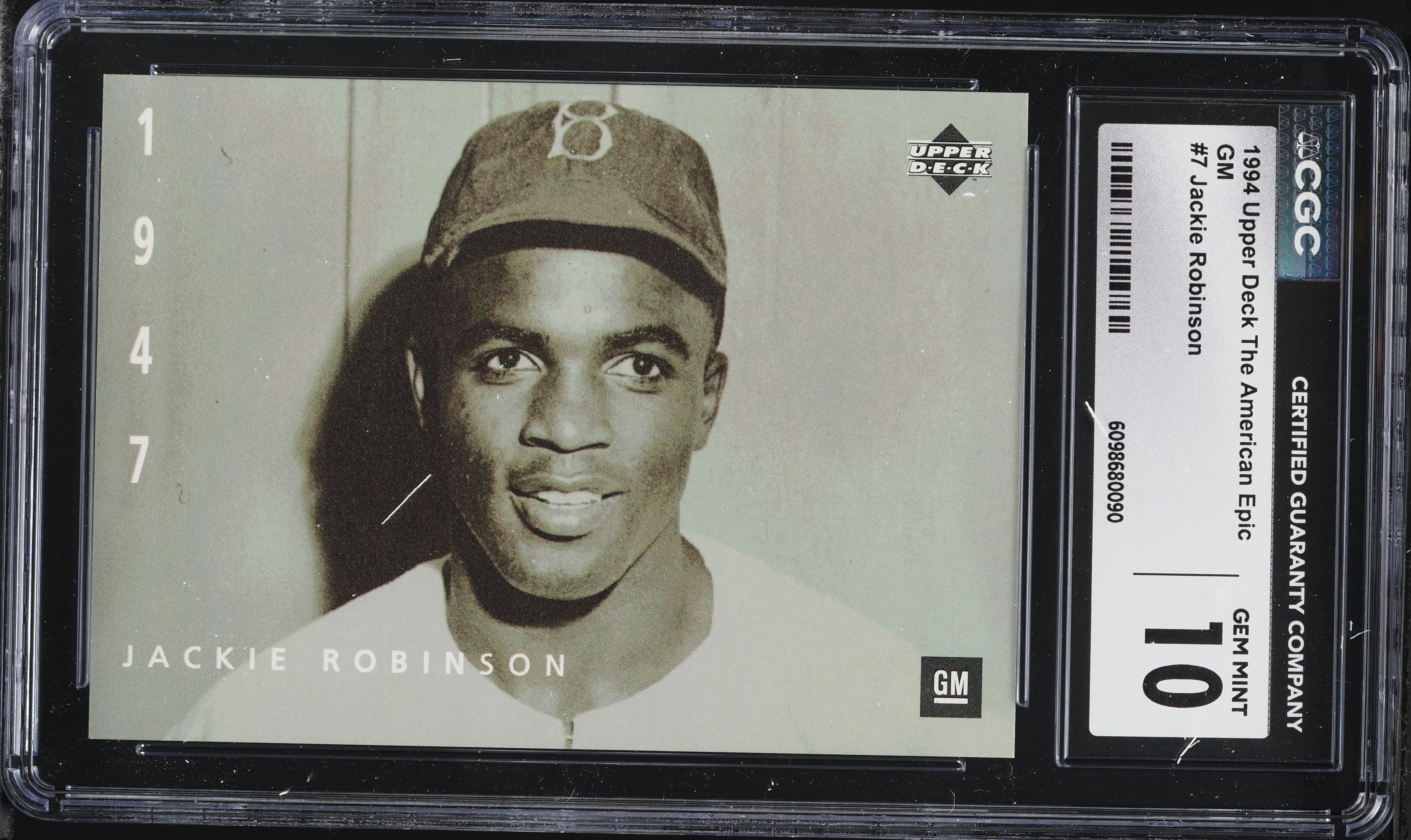 1994 Upper Deck The American Epic GM Jackie Robinson #7 CGC 10 GEM