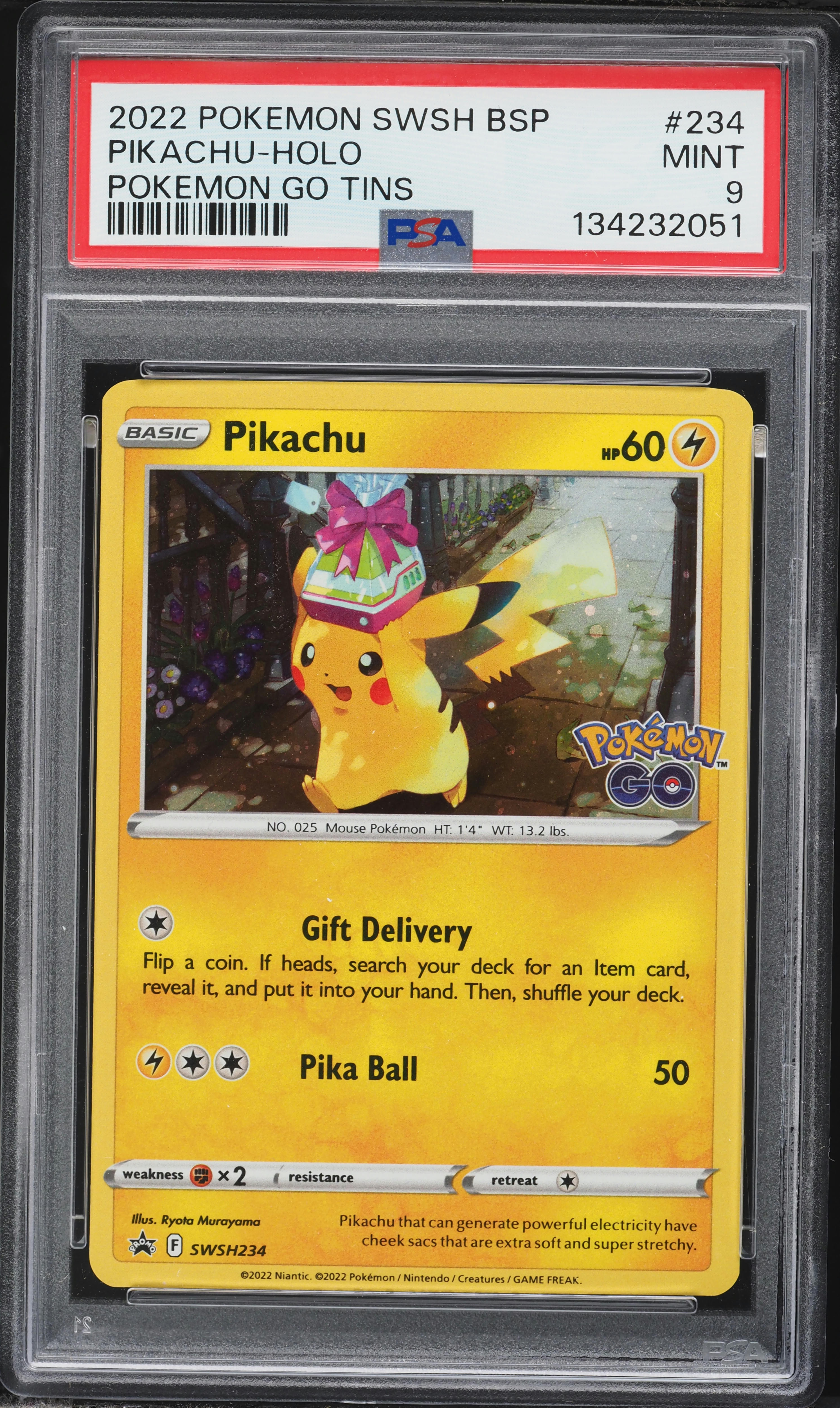 2022 Pokemon Sword & Shield Promo Pokemon GO Tins Holo Pikachu
