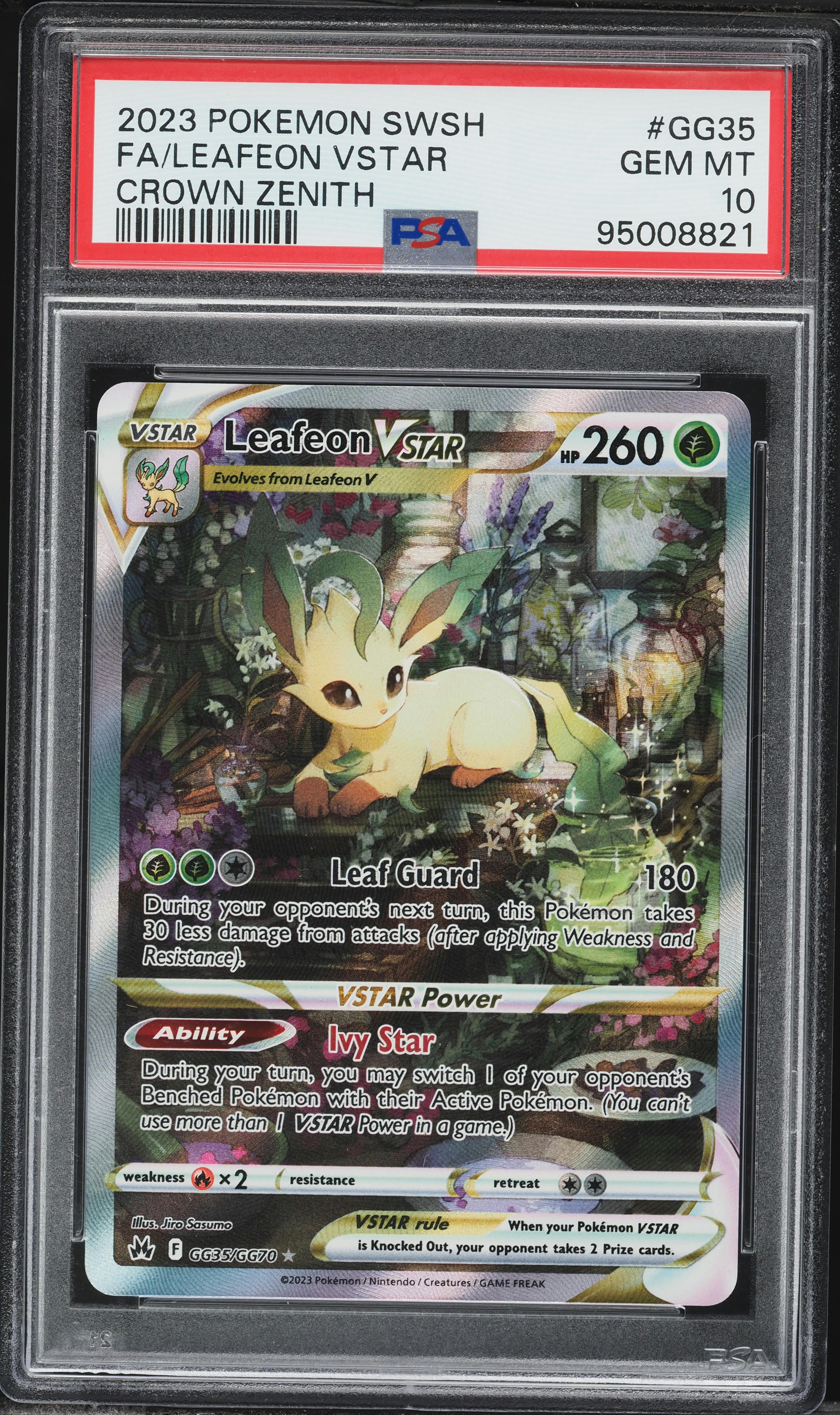 2023 Pokemon Sword & Shield Crown Zenith Full Art Leafeon VSTAR